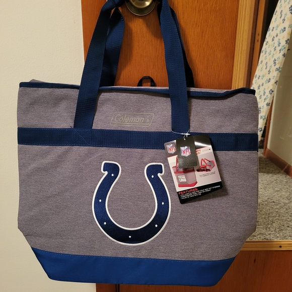 Indianapolis Colts Coleman Gray and Blue Tote Bag - Picture 1 of 7